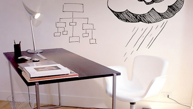 Dry-erase wall paint