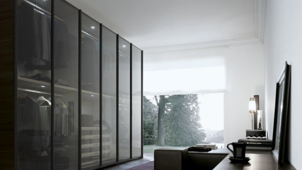 Closets with glass doors
