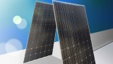 Photovoltaic panels on two sides