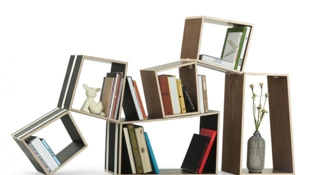 Different materials for bookcases