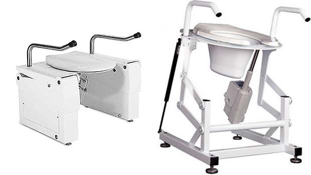 Toilet lifters Ambrose and Lazarus for elderly and disabled people by Bodylift