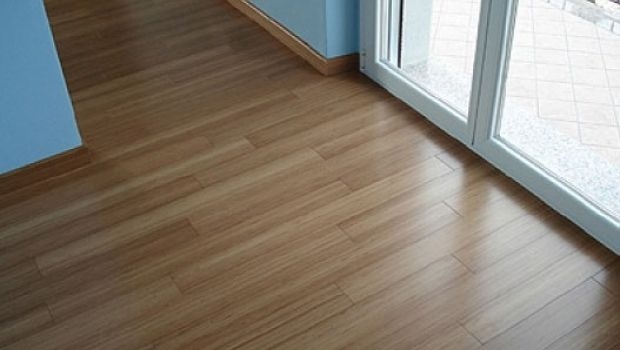 Bamboo parquet at home