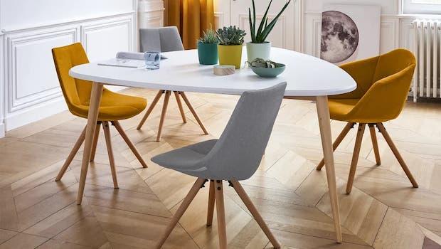 Jimi design white table - Photo: La Redoute Interieurs