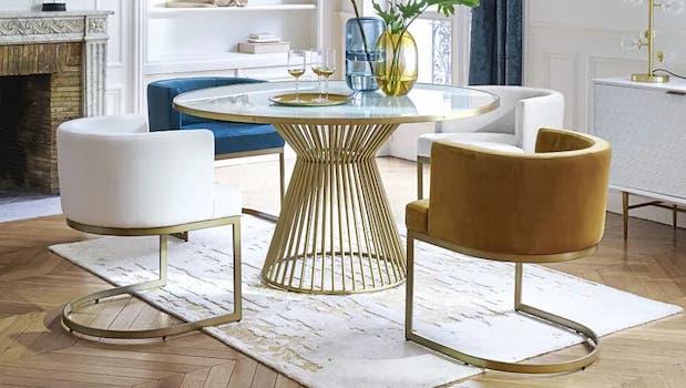 Design glass tables: Riverside fixed model - Photo: Maisons du Monde