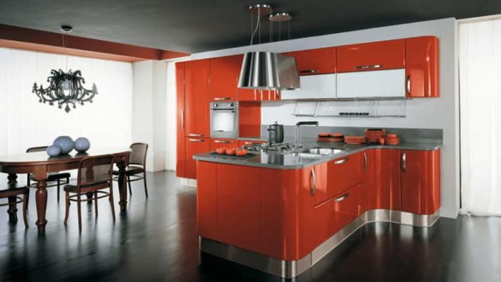 Kitchen-in-color-orange-creo-and-lube-solution