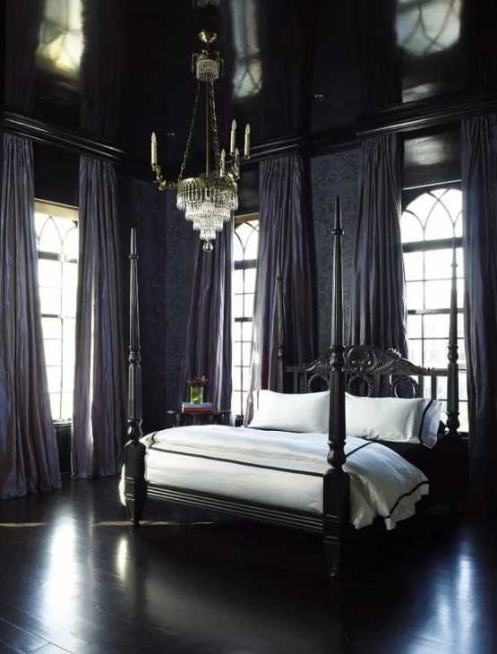 Camera da letto gotica, da rhythmofthehome.com 