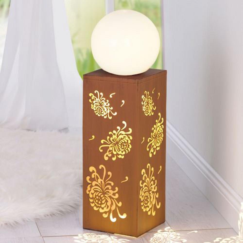 Outdoor-lights-column-with-sphere-maxxmee-by-qvc